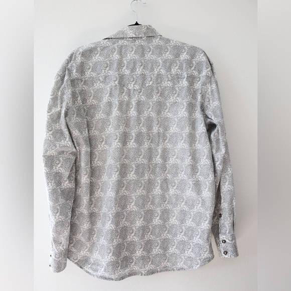Larry Mahan Shirt Cowboy Western Mens Large Pearl Snap Paisley Normcore - Picture 5 of 7